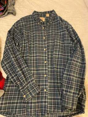 RedHead Brand Co. Plaid Flannel Button-Down Shirt 2XL Green Black 100% Cotton